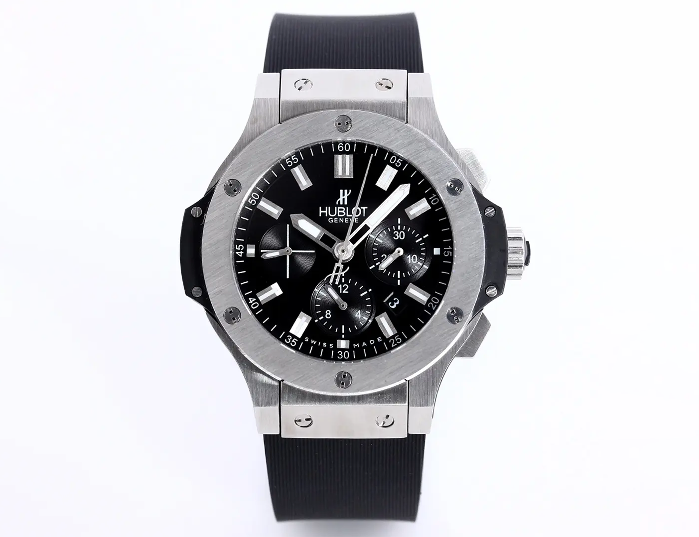 HUBLOTビッグバン44mmブラックラバーストラップ