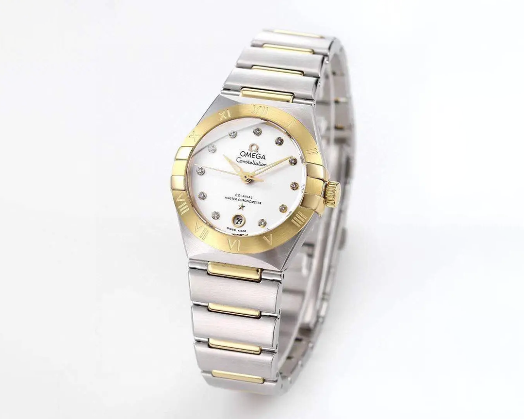 OMEGA オメガ 星座 29MM ゴールド シルバー 腕時計