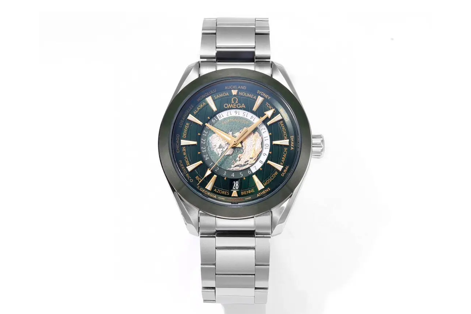 OMEGAスピードマスターグリーン世界時V2モデル