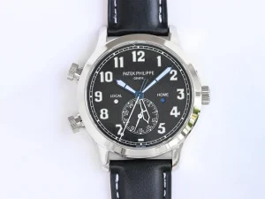 Patek Philippe ブルー ダブルタイムゾーン 腕時計