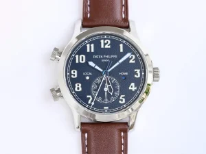 Patek Philippe ブルーダイヤル 飛行家旅行時間腕時計