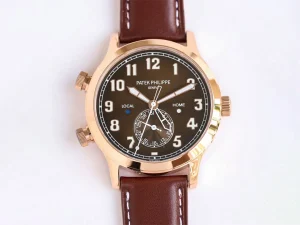 Patek Philippe ローズゴールド コーヒー ダイヤル 飛行家時計