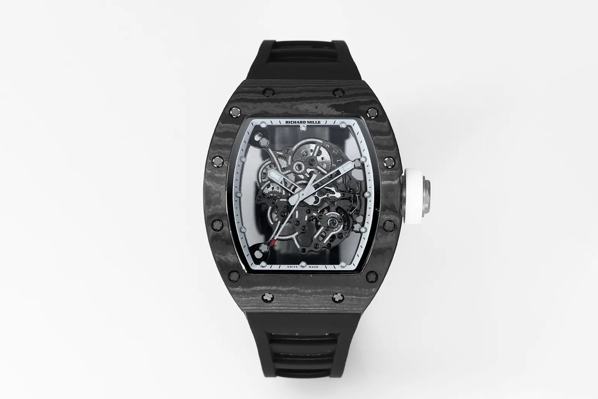 Richard Mille RM055 カーボンファイバー ブラック ス skeleton