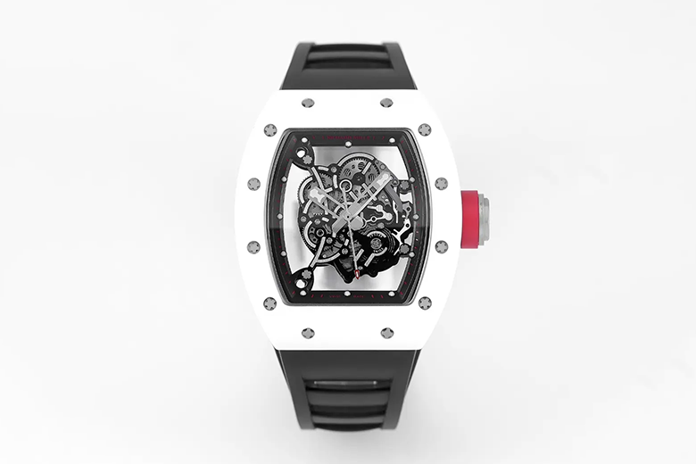 Richard Mille V5版 RM055白陶スケルトン腕時計