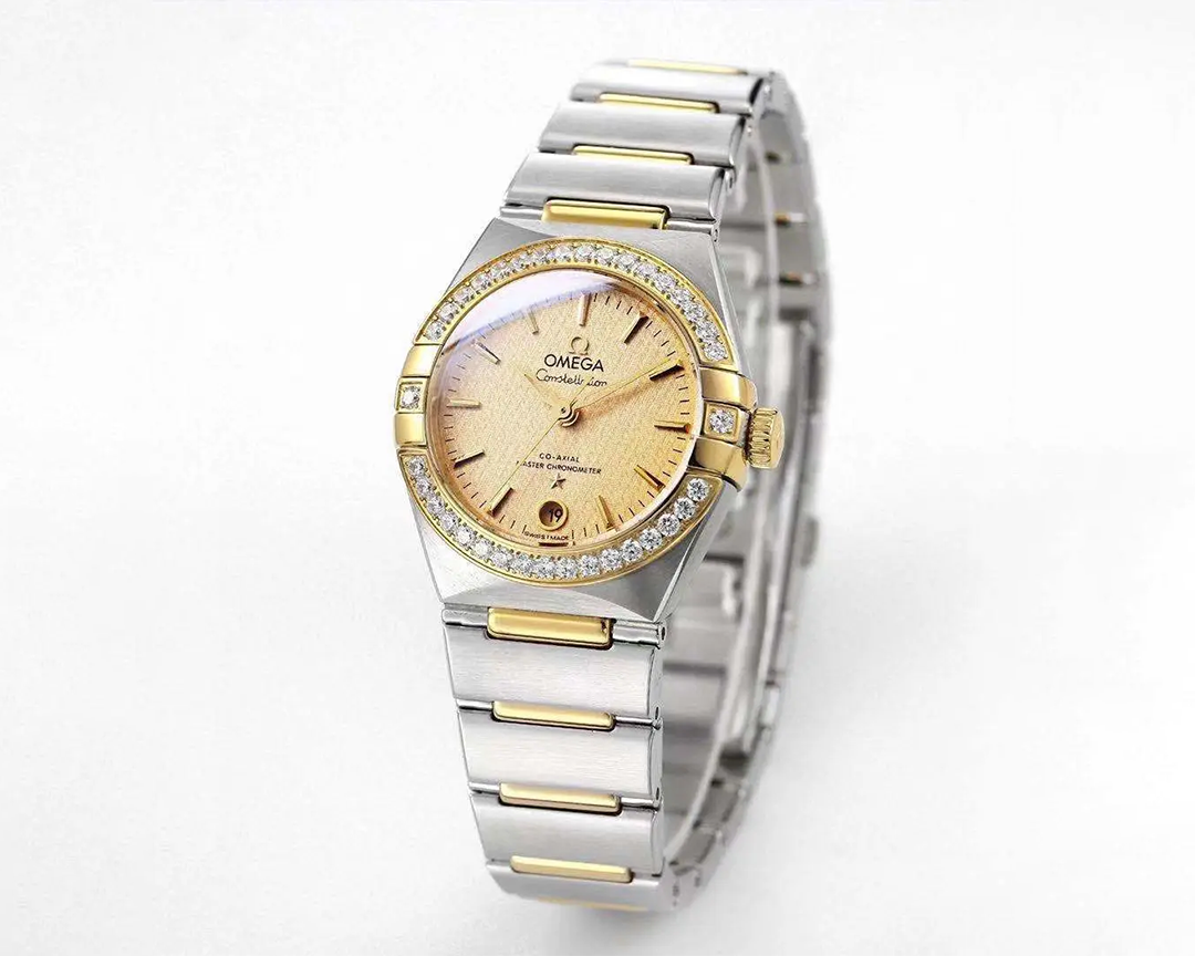 オメガ コンステレーション 29MM ゴールド シルバー 腕時計
