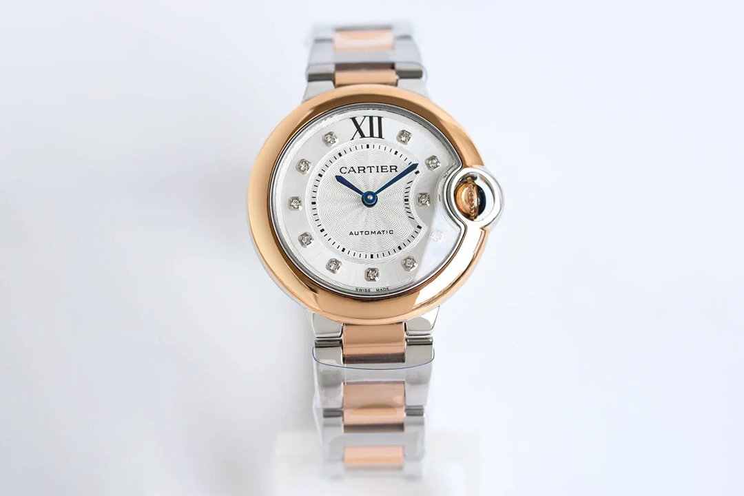 カルティエ ダークイエロー 自動巻き腕時計