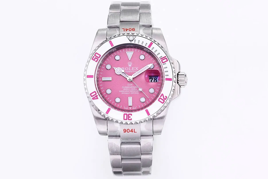 ロレックスDIWサブマリーナPARAKEETピンクカスタムモデル